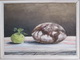 Ausstellung 'Lichtblicke' 2019: Stillleben mit Brot im Rahmen